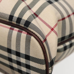 Burberry Nova Check Tote Canvas and Leather