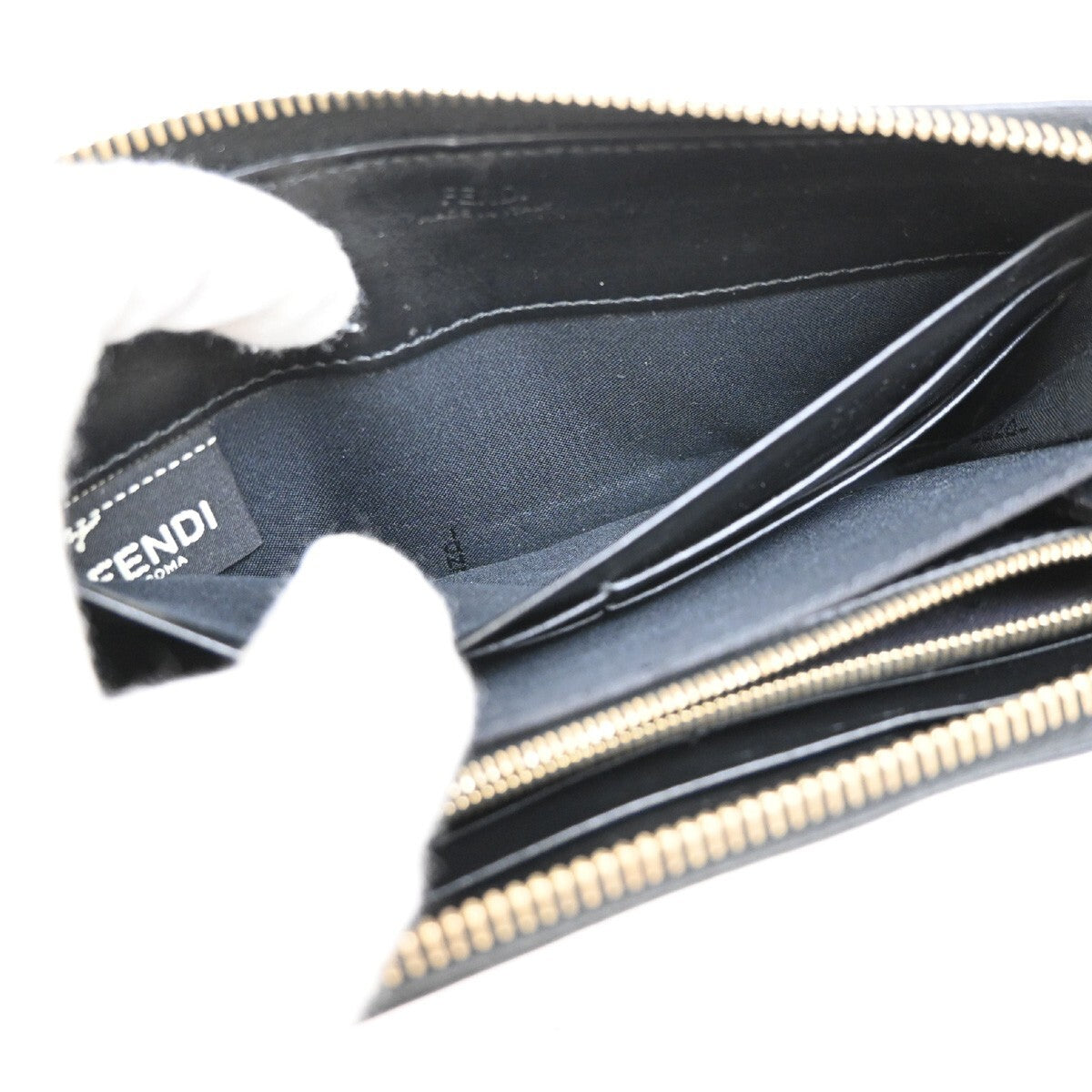 Fendi By The Way Zip Around Wallet Leather