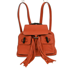 Gucci Bamboo Tassel Backpack Leather