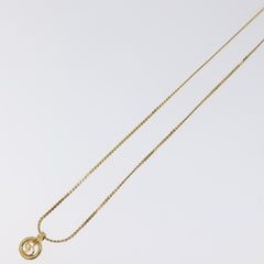 Christian Dior CD Pendant Necklace Gold-plated