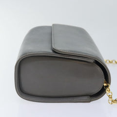 Salvatore Ferragamo Vintage Flap Chain Shoulder Bag Leather