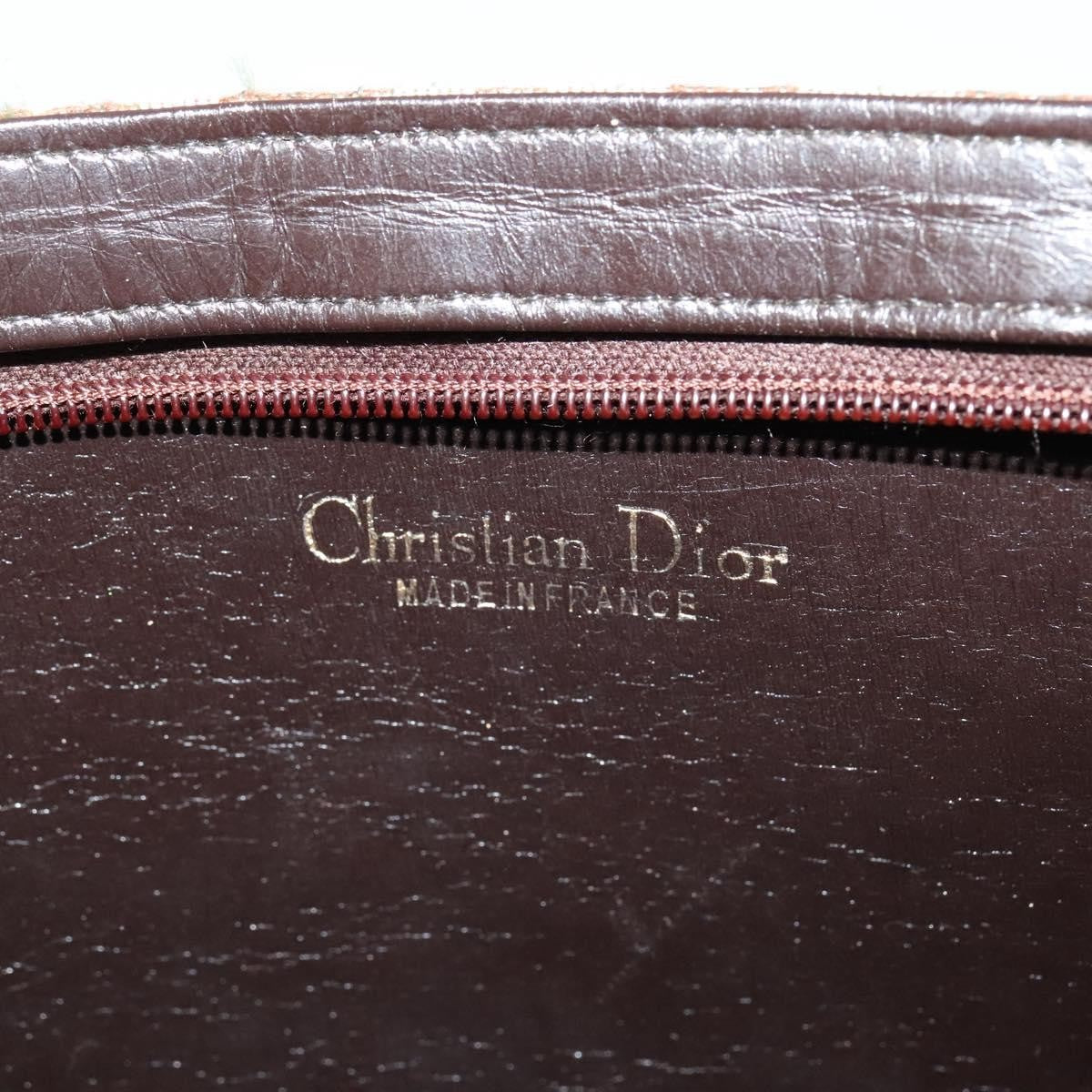 Christian Dior Vintage Trotter Shoulder Bag Canvas