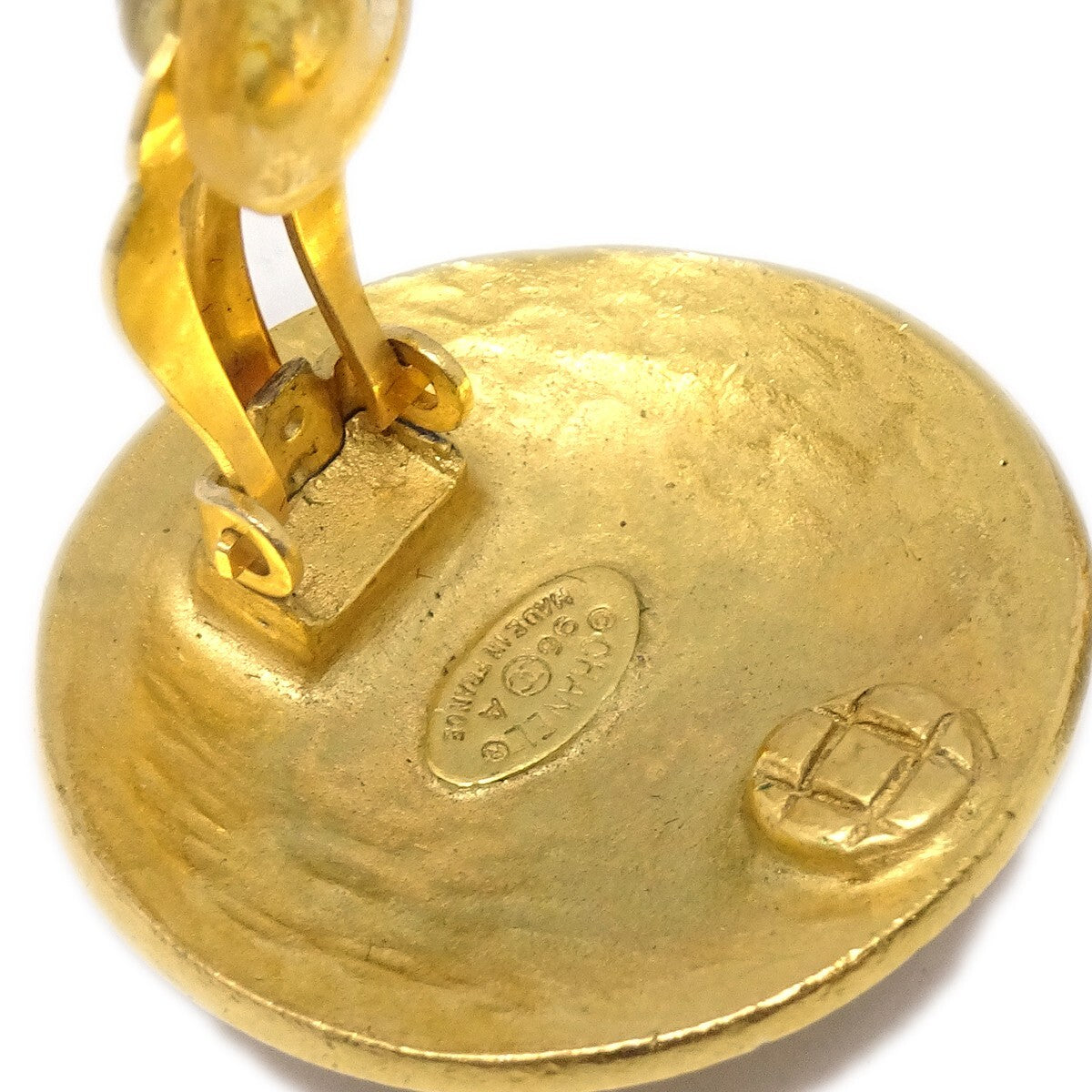 Chanel CC Round Earrings Metal