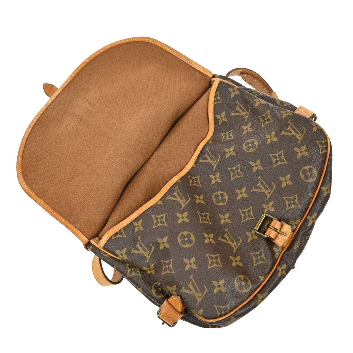 Louis Vuitton Saumur Handbag Monogram Canvas
