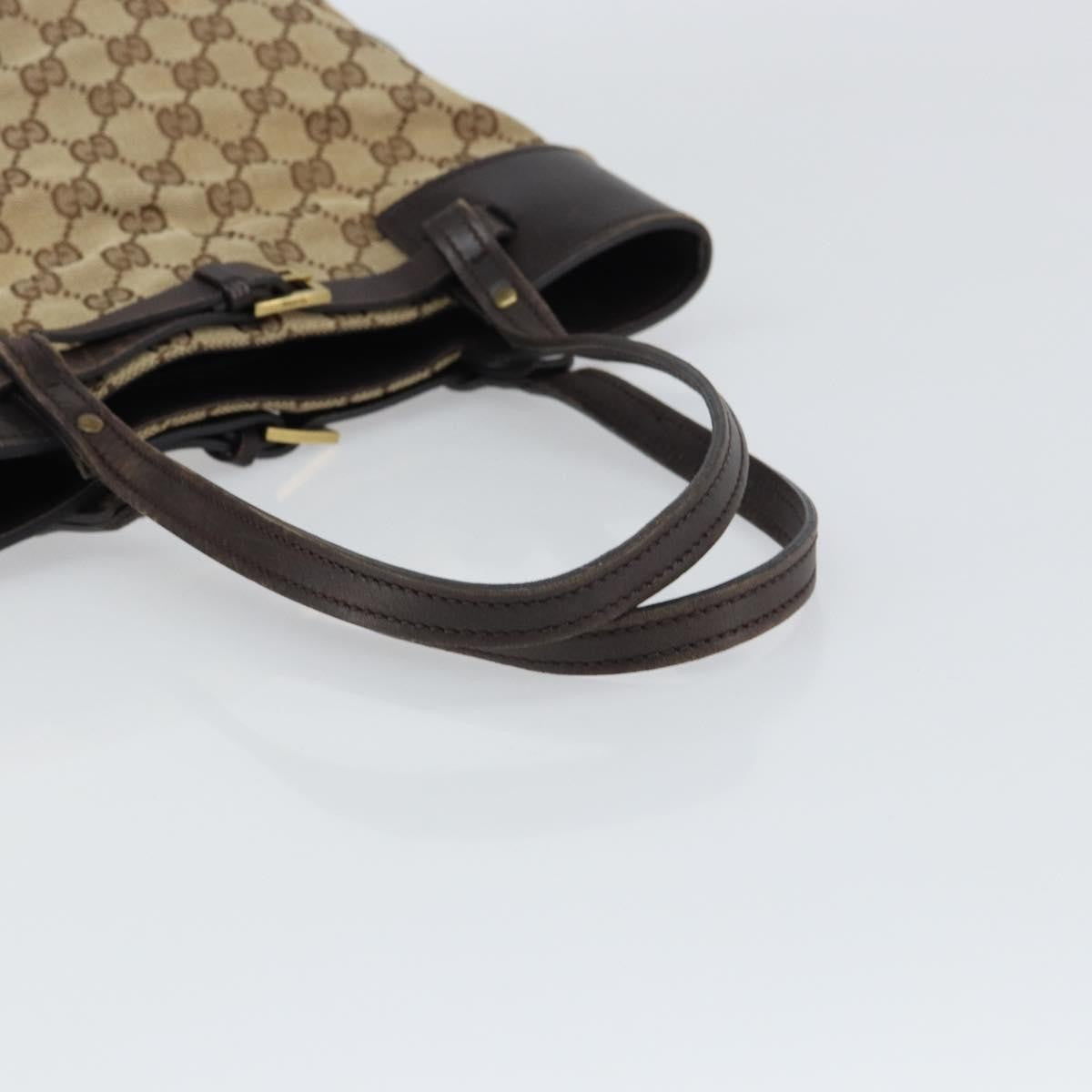 Gucci Belted Bucket Tote GG Canvas with Leather