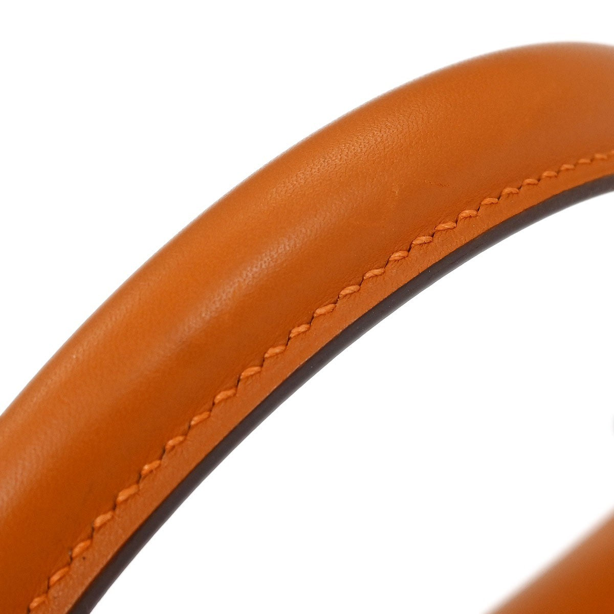 Hermes Kelly Handbag Orange Swift with Palladium Hardware