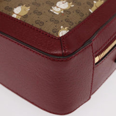 Gucci Doraemon Ophidia Zip Around Camera Bag Printed Mini GG Coated Canvas