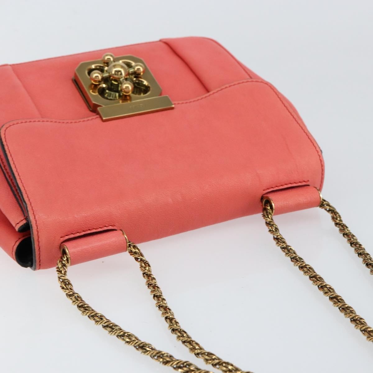 Chloe Elsie Chain Shoulder Bag Leather