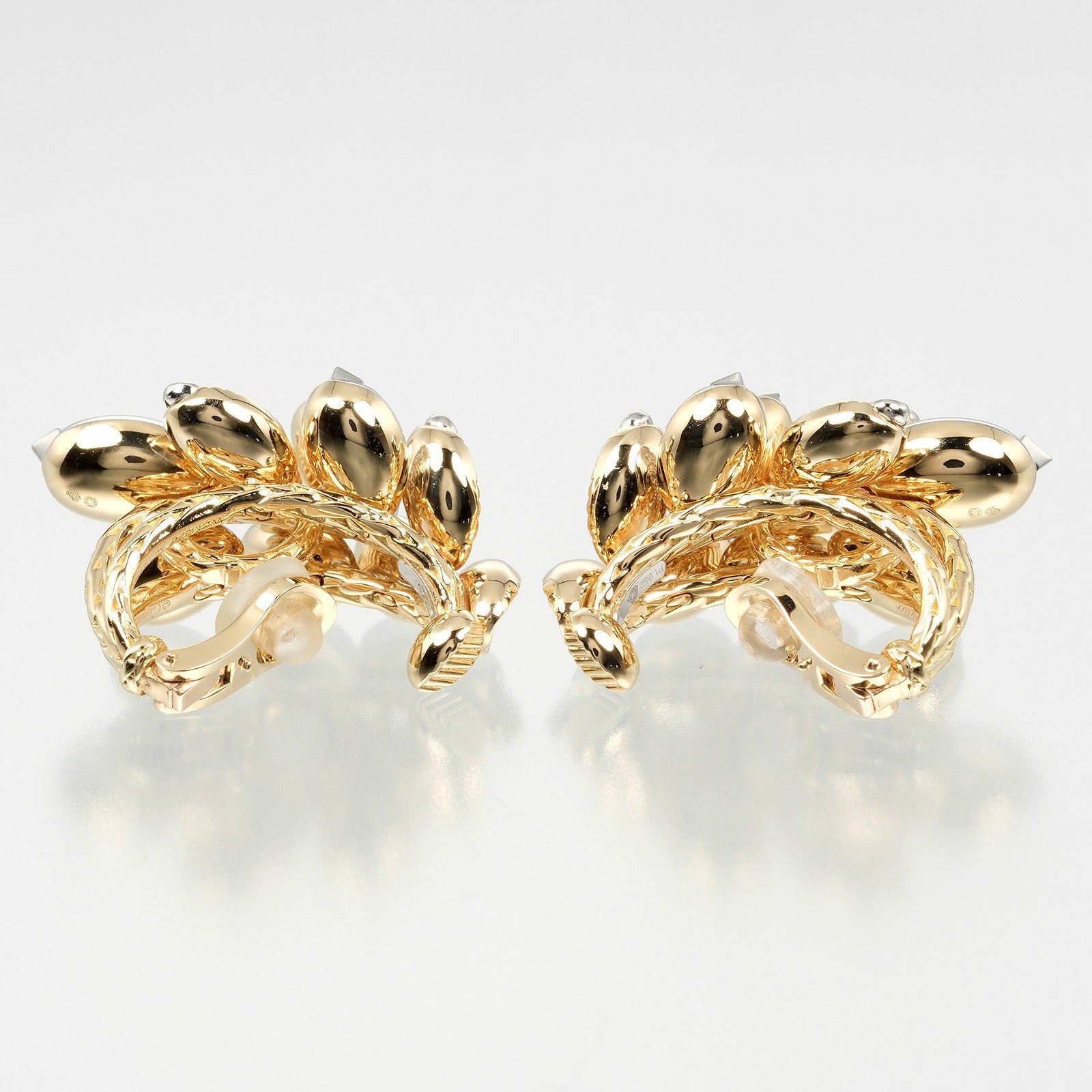 Cartier Grain de Cafe Earring Gold and Platinum