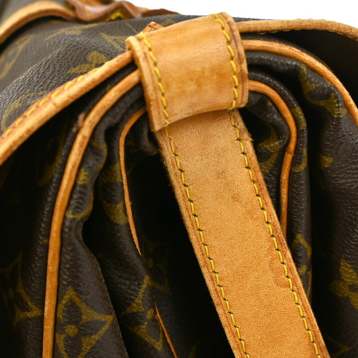 Louis Vuitton Saumur Handbag Monogram Canvas