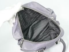 Prada Buckle Dome Satchel Tessuto