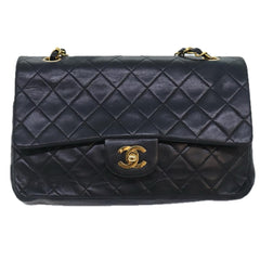 Chanel Vintage Classic Double Flap Bag Quilted Lambskin