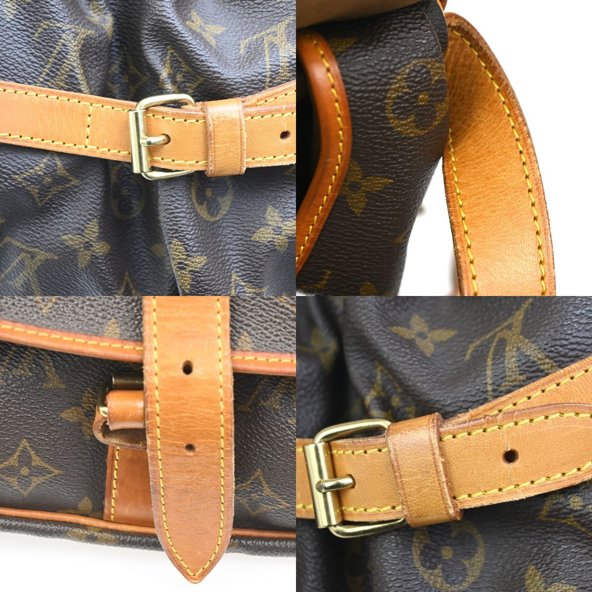 Louis Vuitton Saumur Handbag Monogram Canvas