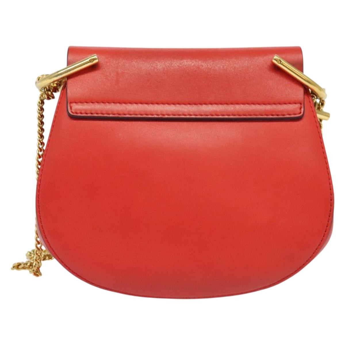 Chloe Drew Crossbody Bag Leather and Suede