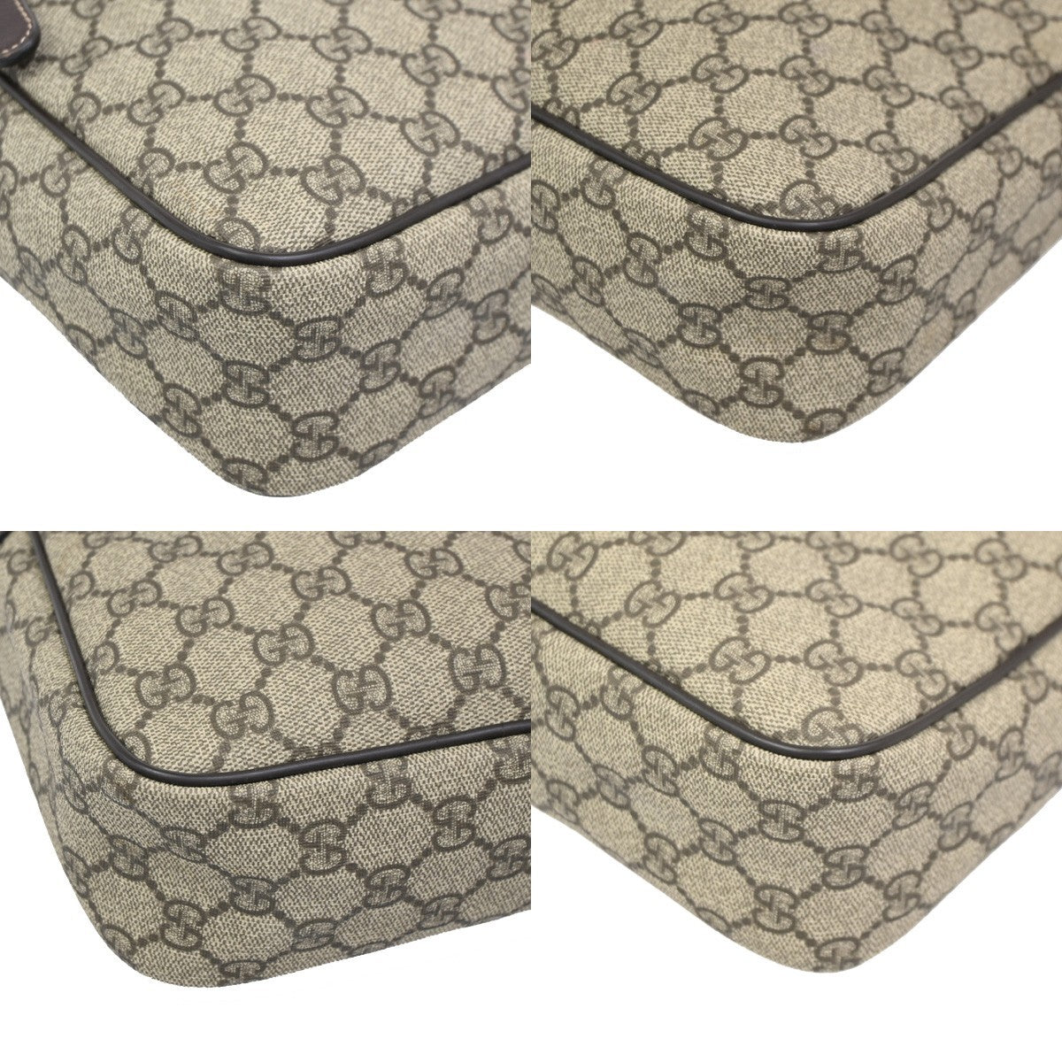 Gucci Front Zip Messenger GG Coated Canvas