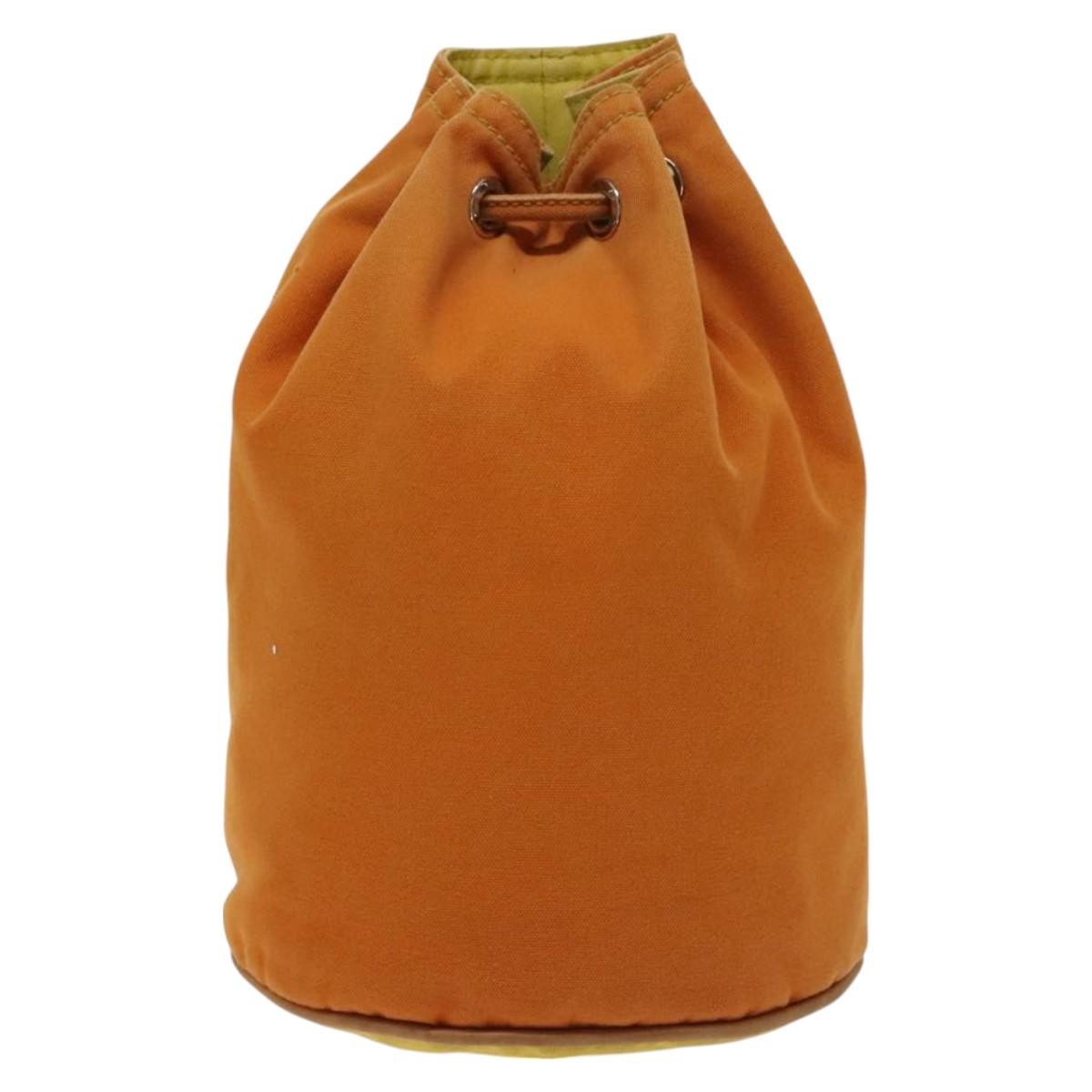 Hermes Polochon Mimile Drawstring Backpal Canvas