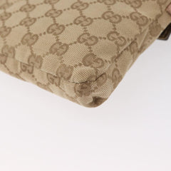 Gucci Vintage Double Belt Bag GG Canvas with Leather