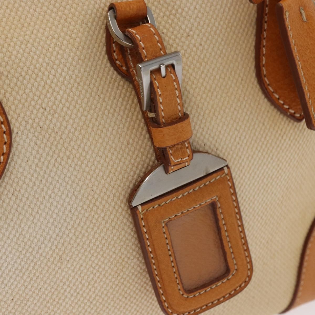 Prada Bowler Bag Canvas with Leather