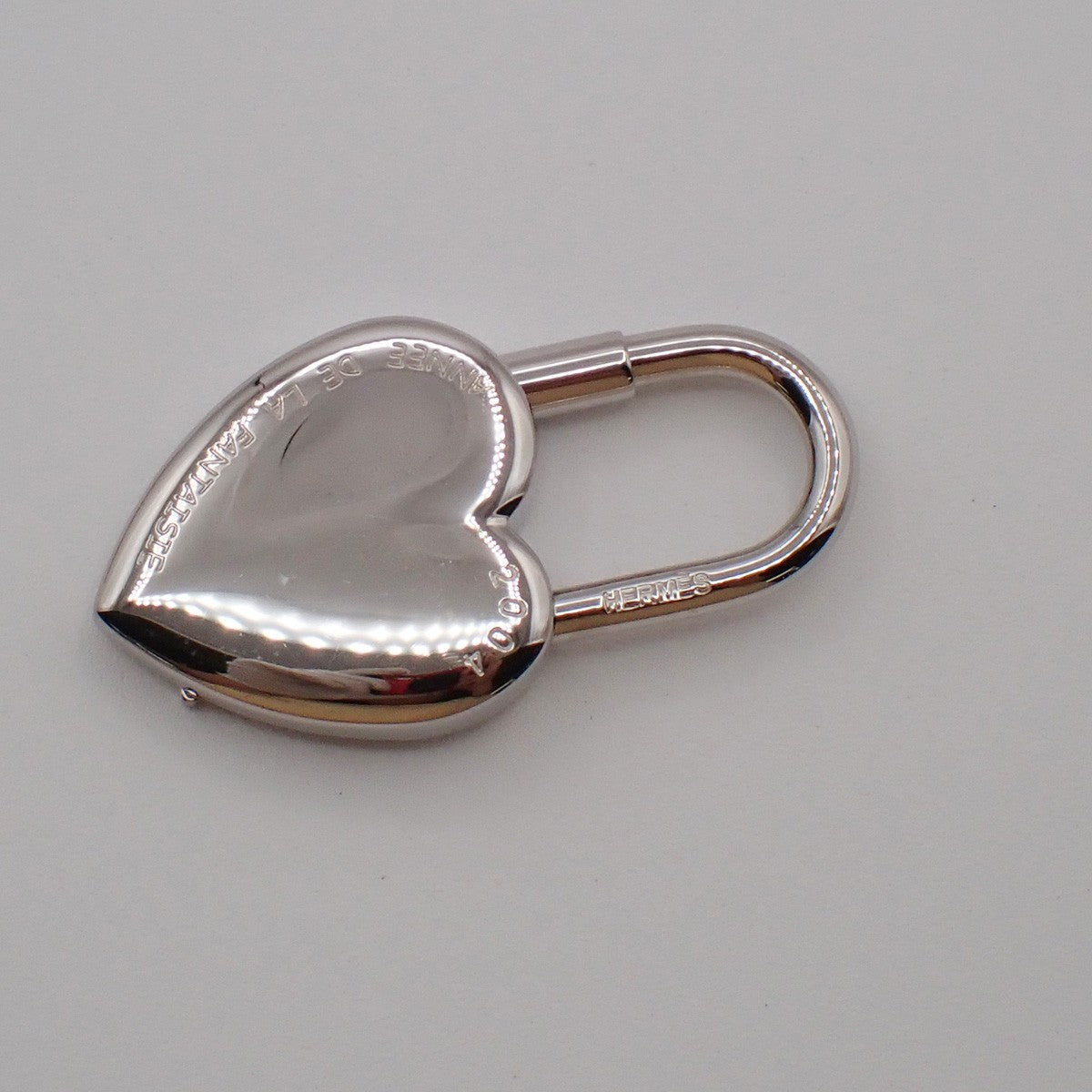 Hermes Annee De La Fantaisie Heart Cadena Lock Charm Metal