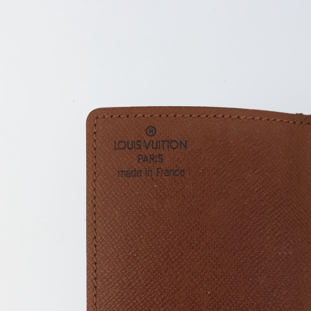 Louis Vuitton Porte Cartes Pression Card Case Monogram Canvas