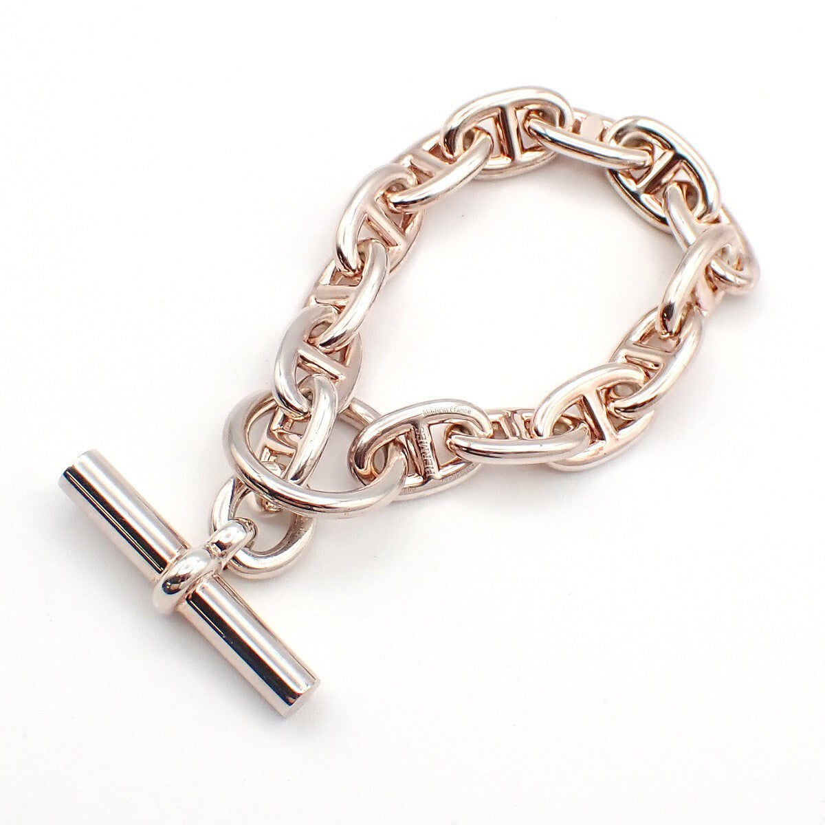 Hermes Chaine d'Ancre Bracelet 18K Rose Gold