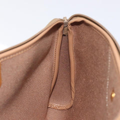 Christian Dior Vintage Honeycomb Zip Pouch Coated Canvas