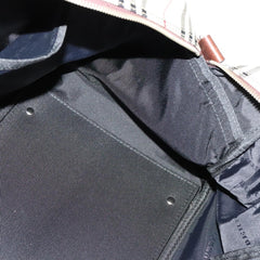 Burberry Vintage Zip Around Duffle Bag House Check Canvas