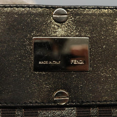 Fendi Mia Tote Metallic Zucca Canvas