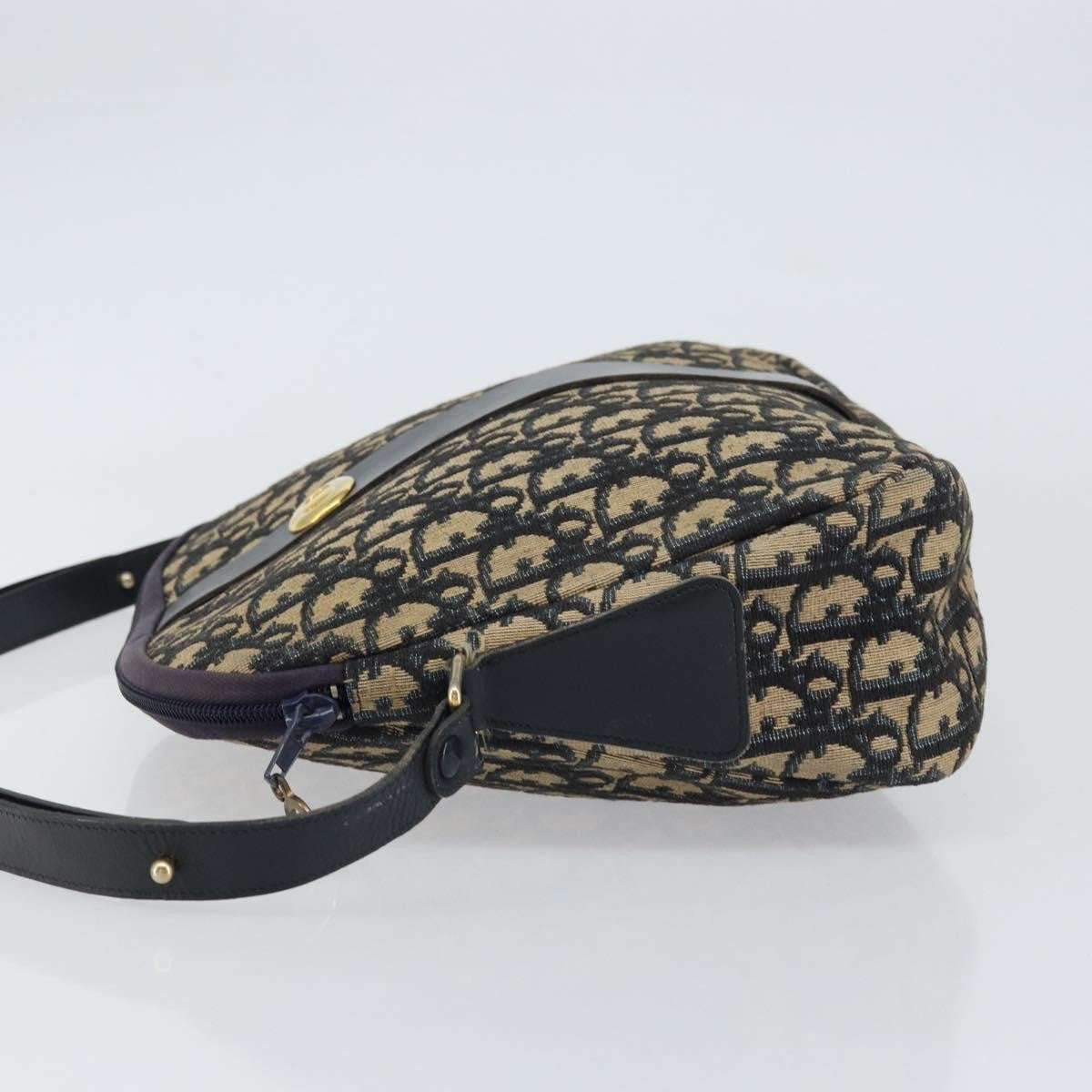 Christian Dior Vintage CD Trotter Handbag Canvas