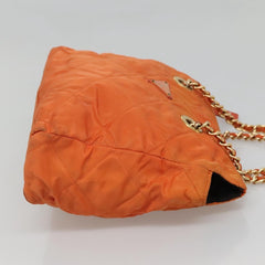 Prada Chain Shoulder Bag Quilted Tessuto