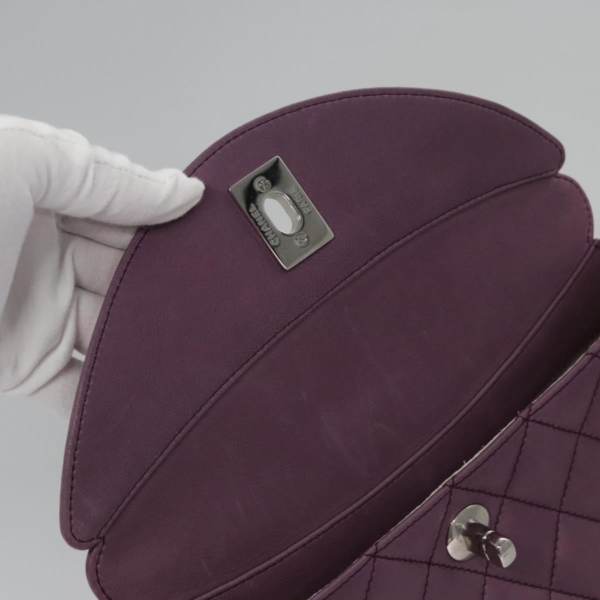 Chanel Crescent Chain Shoulder Bag Quilted Lambskin