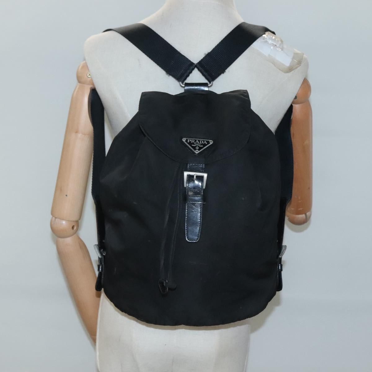 Prada Buckle Backpack Quilted Tessuto