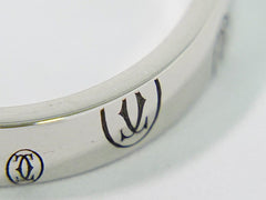 Cartier C de Cartier Happy Birthday Band Ring 18K White Gold