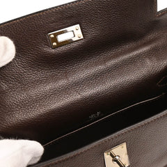 Hermes Kelly Pochette Evergrain