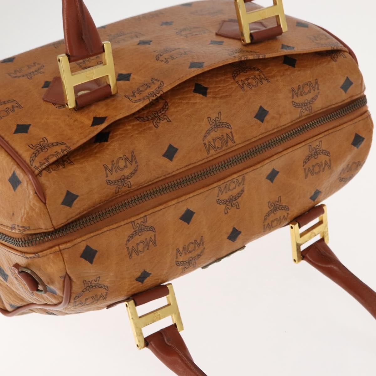 MCM Visetos logogramme Handbag Canvas and Leather