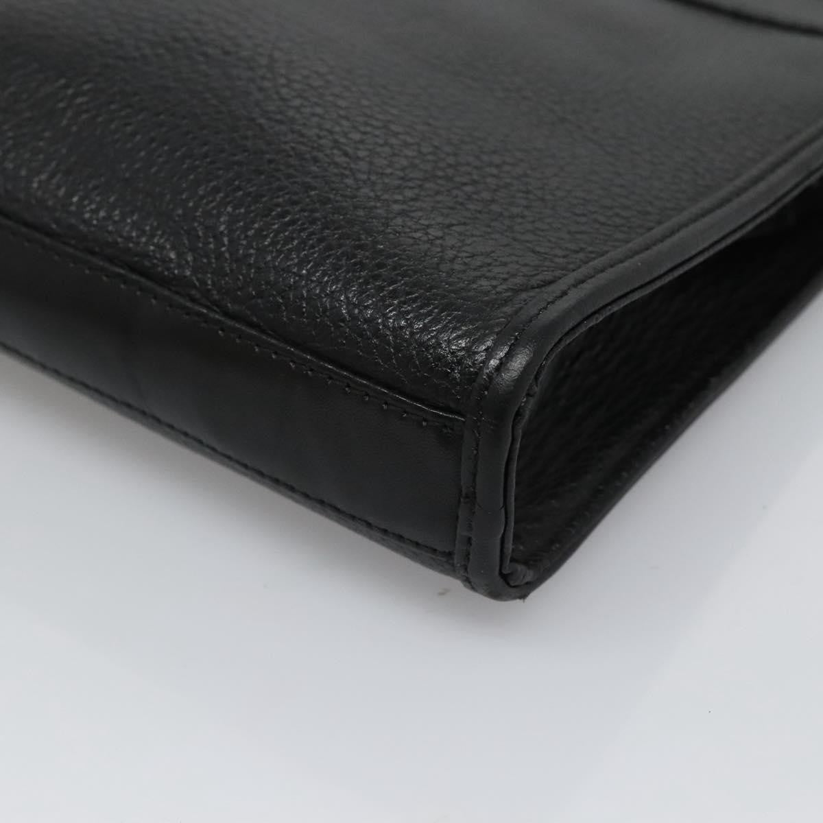 Burberry Zip Clutch Leather