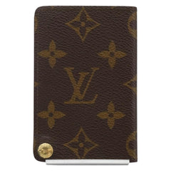 Louis Vuitton Porte Cartes Pression Card Case Monogram Canvas