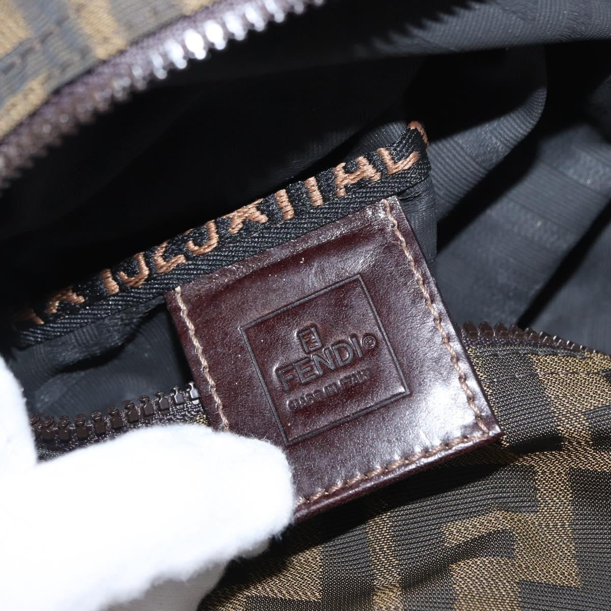 Fendi Logo Zucca Clutch PVC Leather