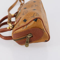 MCM Visetos Handbag Canvas and Leather