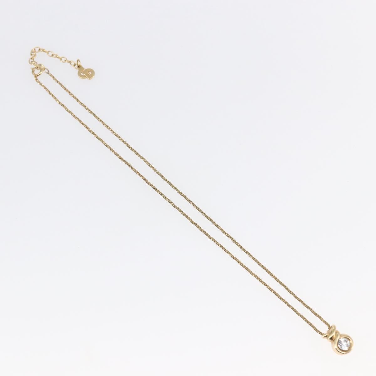 Christian Dior CD Pendant Necklace Metal