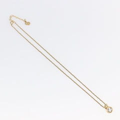 Christian Dior CD Pendant Necklace Metal