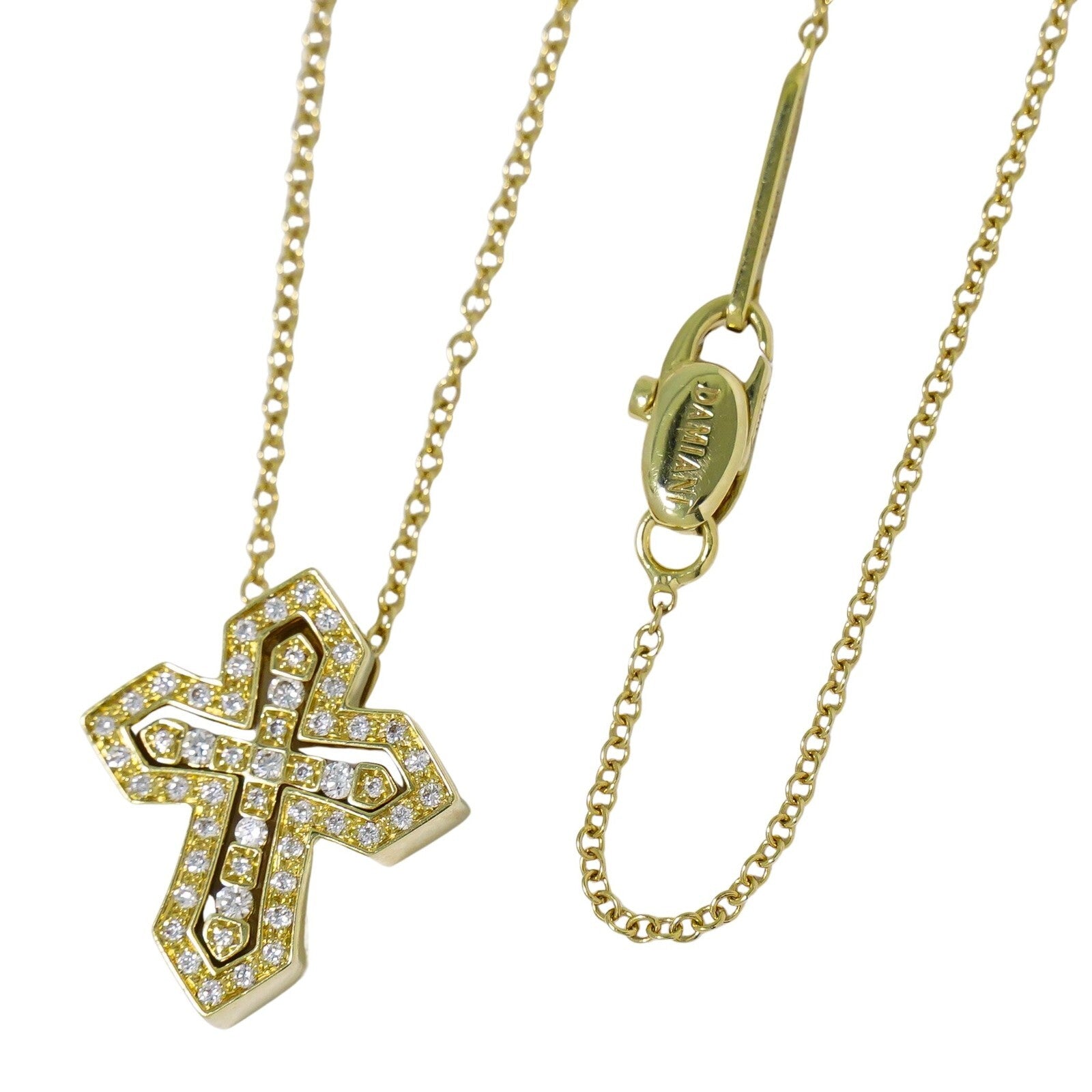 Damiani Belle Epoque Pendant Necklace 18K Yellow Gold and Diamonds