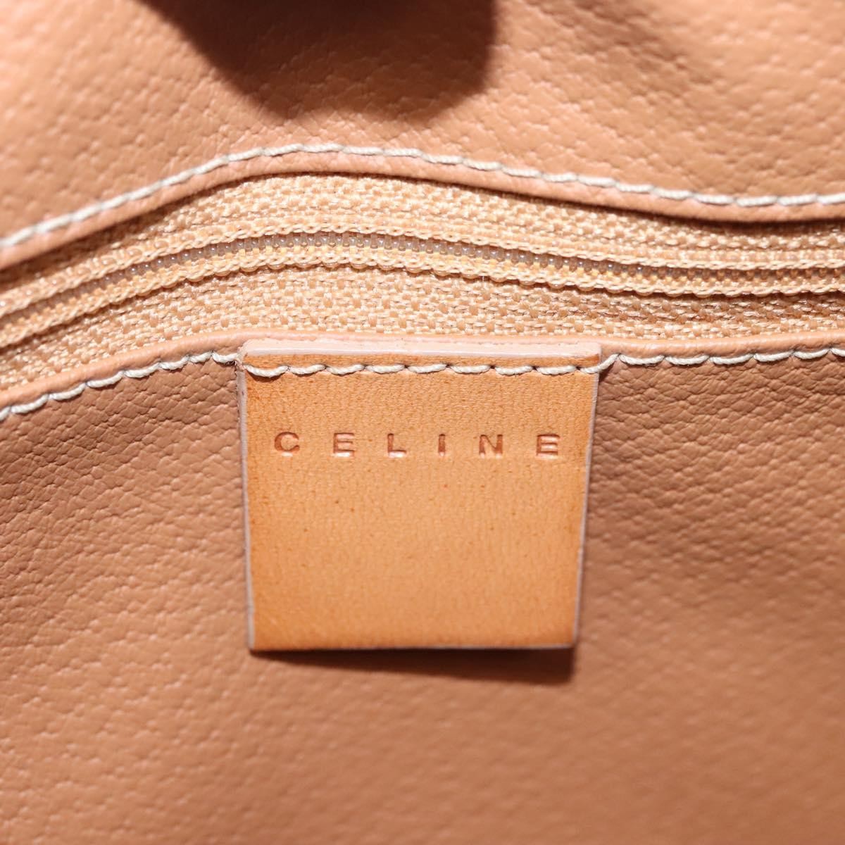 Celine Vintage Macadam Handbag Canvas and Leather