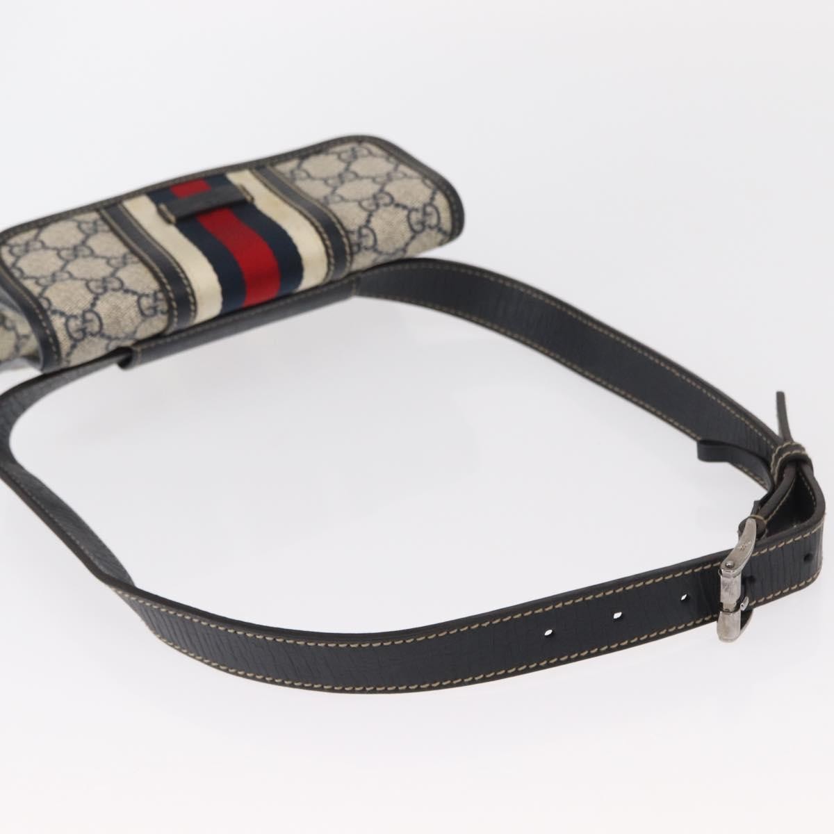 Gucci Vintage Web Belt Bag GG Coated Canvas