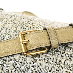 Chloe Elsie Shoulder Bag Tweed Leather