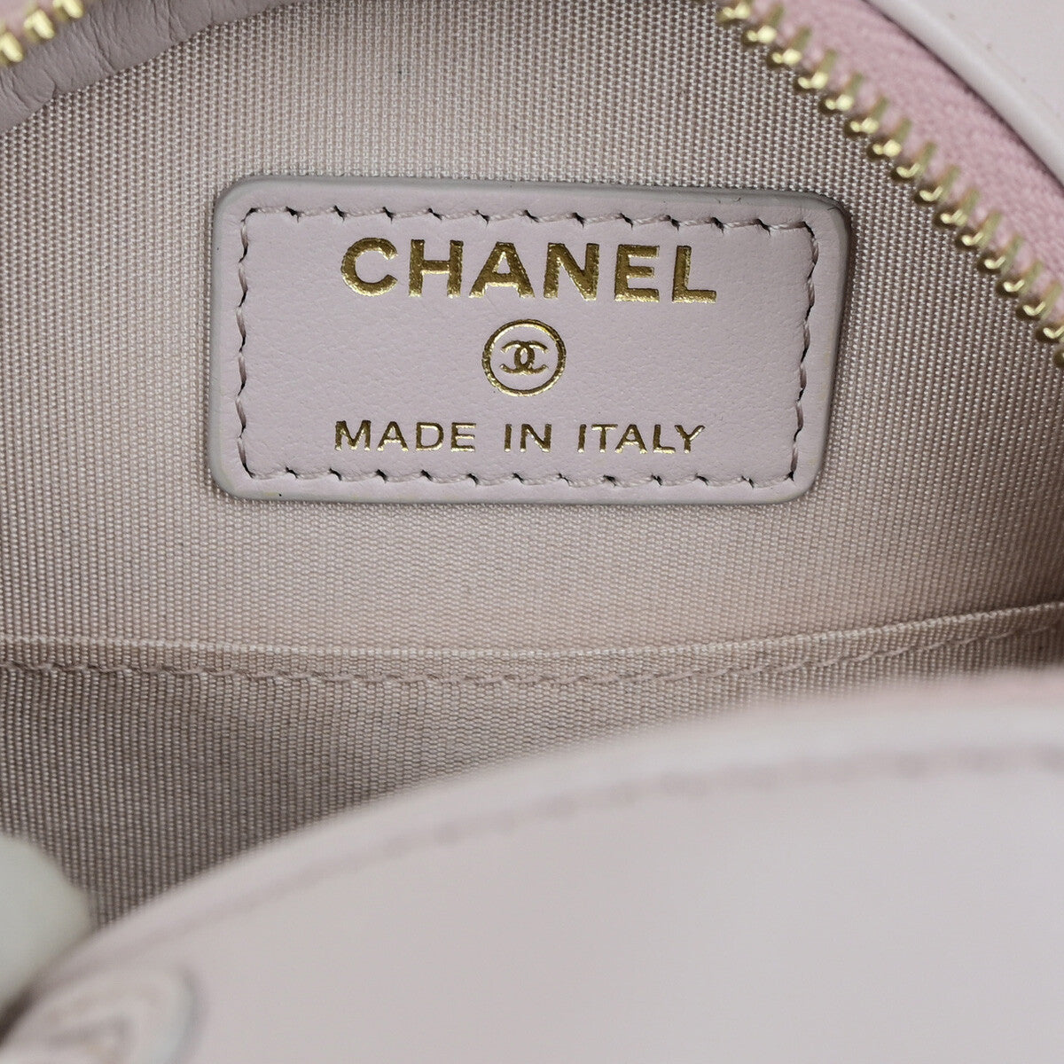 Chanel 19 Round Clutch with Chain Quilted Shearling