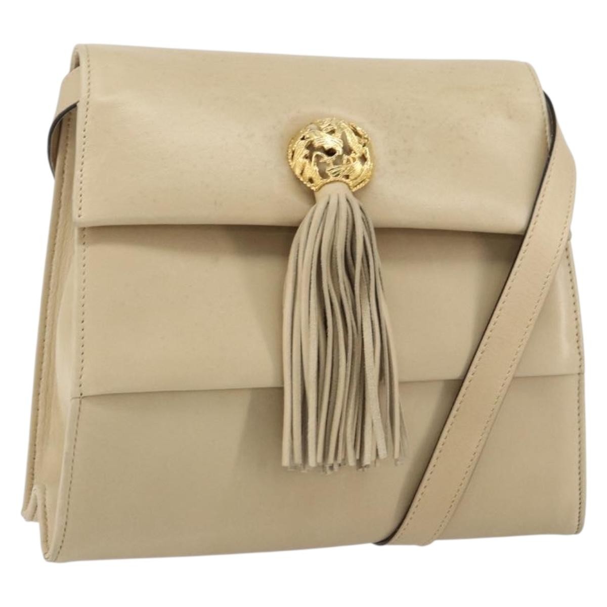 Salvatore Ferragamo Vintage Flap Shoulder Bag Leather