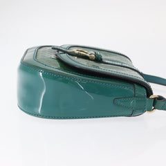 Gucci Vintage Flap Shoulder Bag Patent Leather