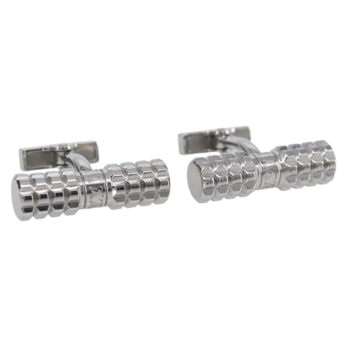 Louis Vuitton Cufflinks Monogram Eclipse Canvas with Metal