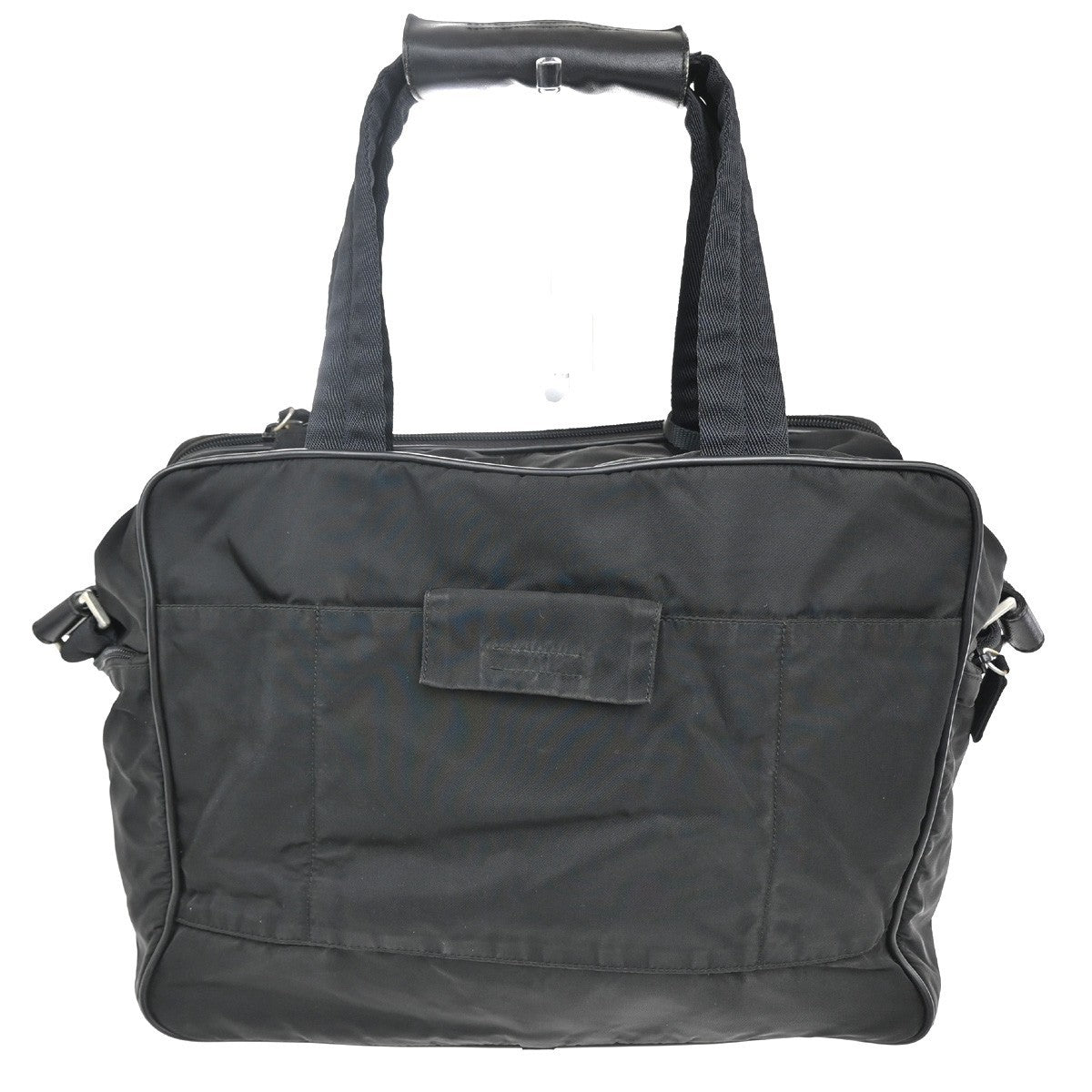 Prada Expandable Front Zip Boston Bag Tessuto